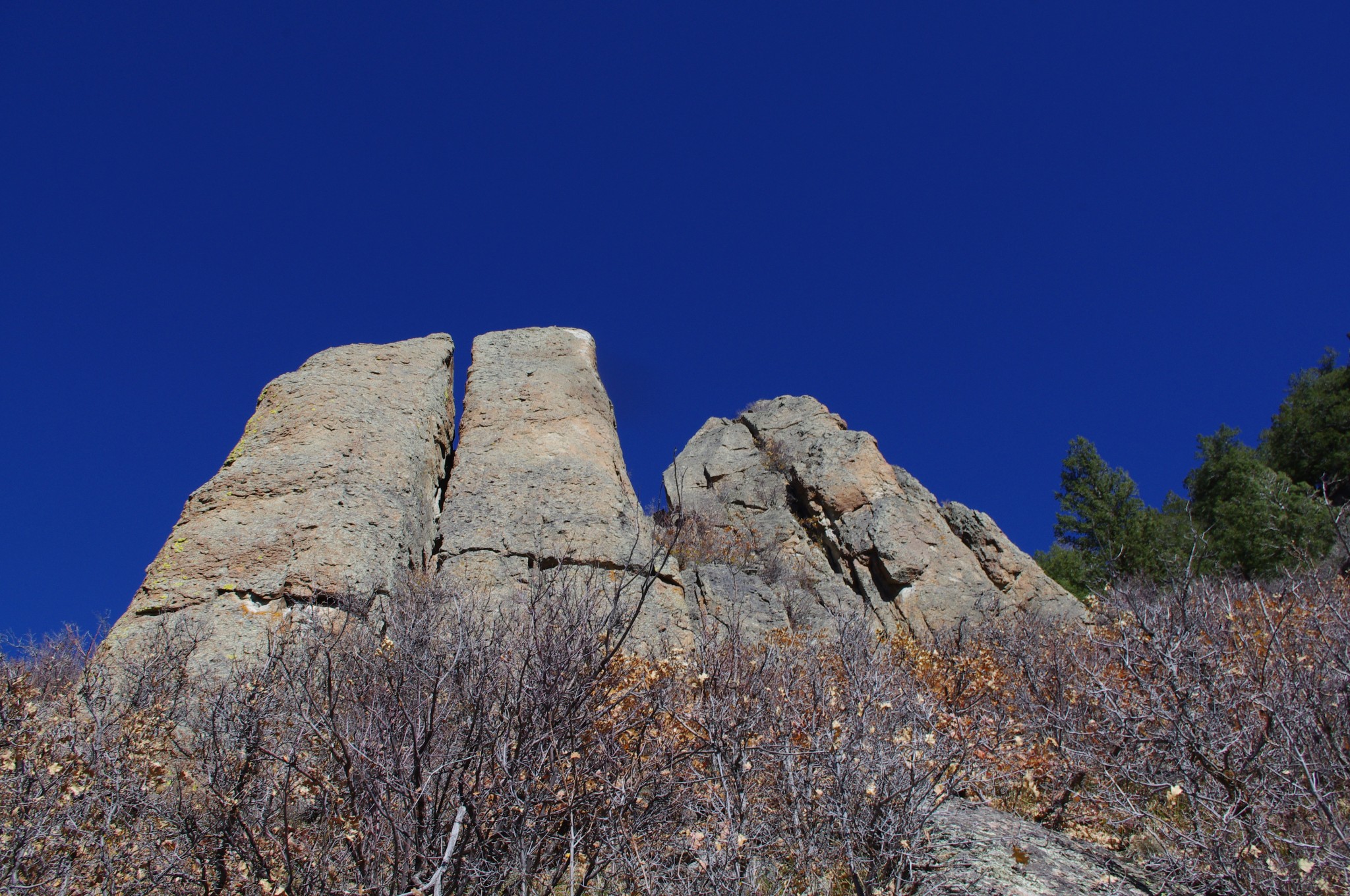 Photo of standing rocks on Elk Mtn, NW CO